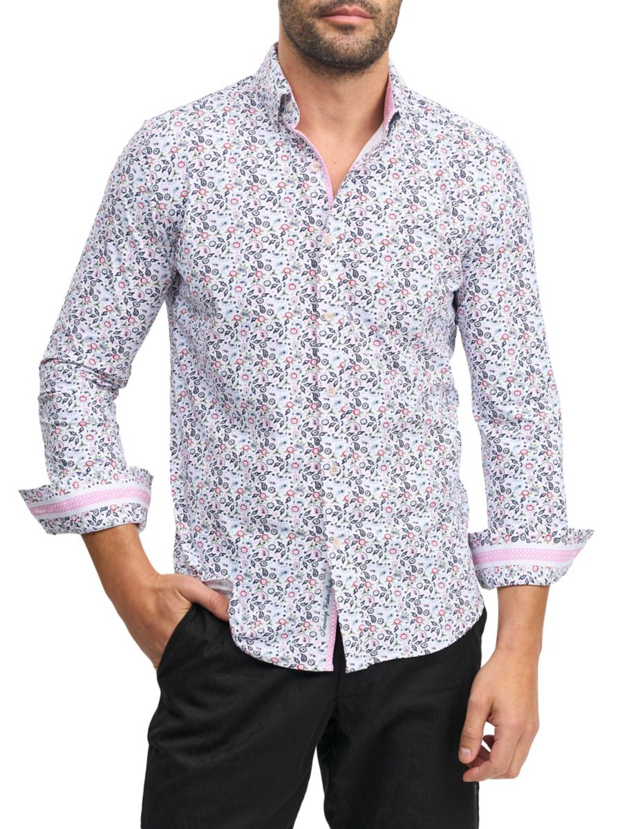 Рубашка Avalos с принтом и пуговицами спереди Robert Graham, белый мульти
Рубашка Avalos с принтом и пуговицами спереди Robert Graham, белый мульти