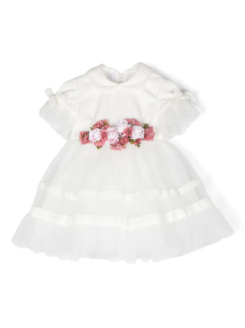 Платье с цветочной аппликацией Colorichiari, белый
Платье с цветочной аппликацией Colorichiari, белый