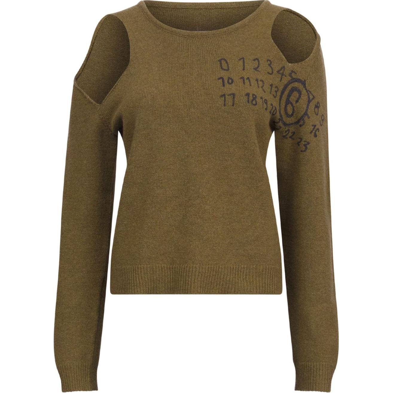 Футболка с принтом и вырезами MM6 Maison Margiela, мохово-зеленый
Футболка с принтом и вырезами MM6 Maison Margiela, мохово-зеленый