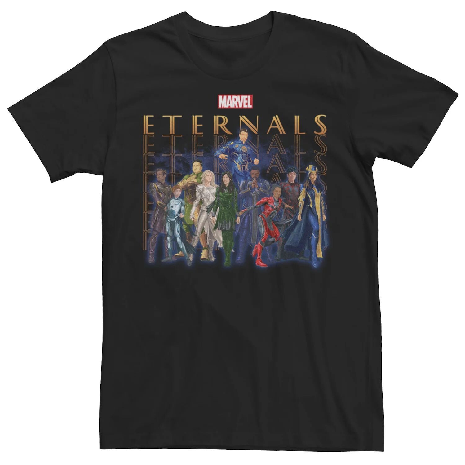 Мужская футболка Marvel Eternals Title Stack Group Shot Licensed Character 
Мужская футболка Marvel Eternals Title Stack Group Shot Licensed Character