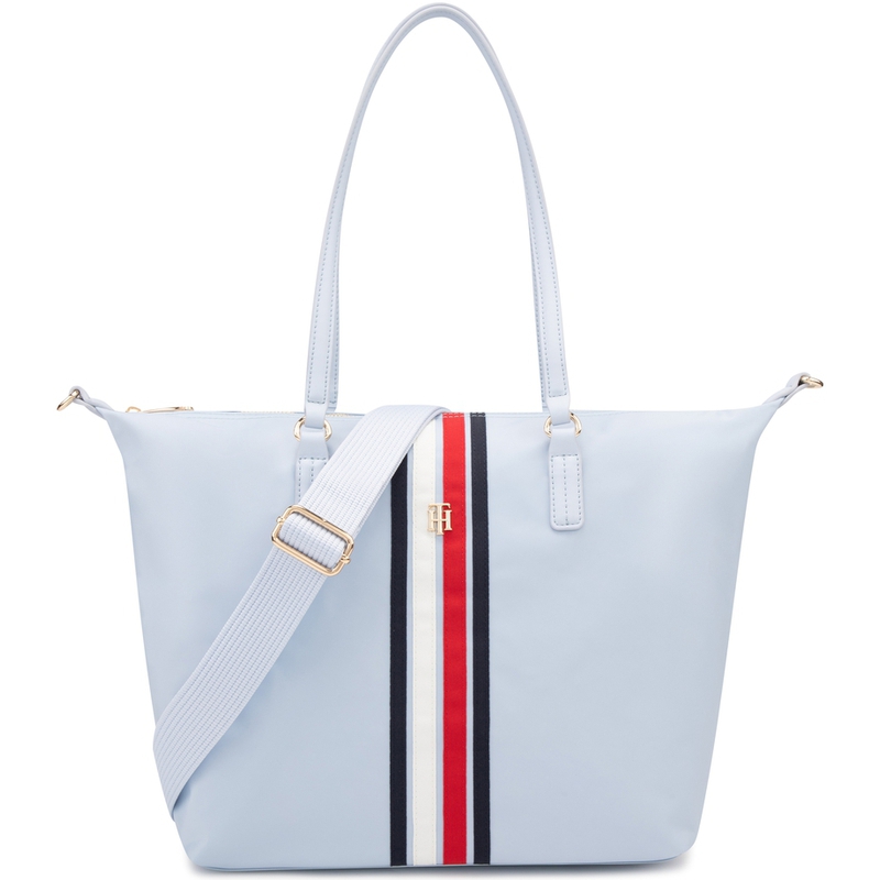 Tommy Hilfiger Большая женская нейлоновая сумка через плечо разноцветная, Light Blue C1O 
Tommy Hilfiger Большая женская нейлоновая сумка через плечо разноцветная, Light Blue C1O