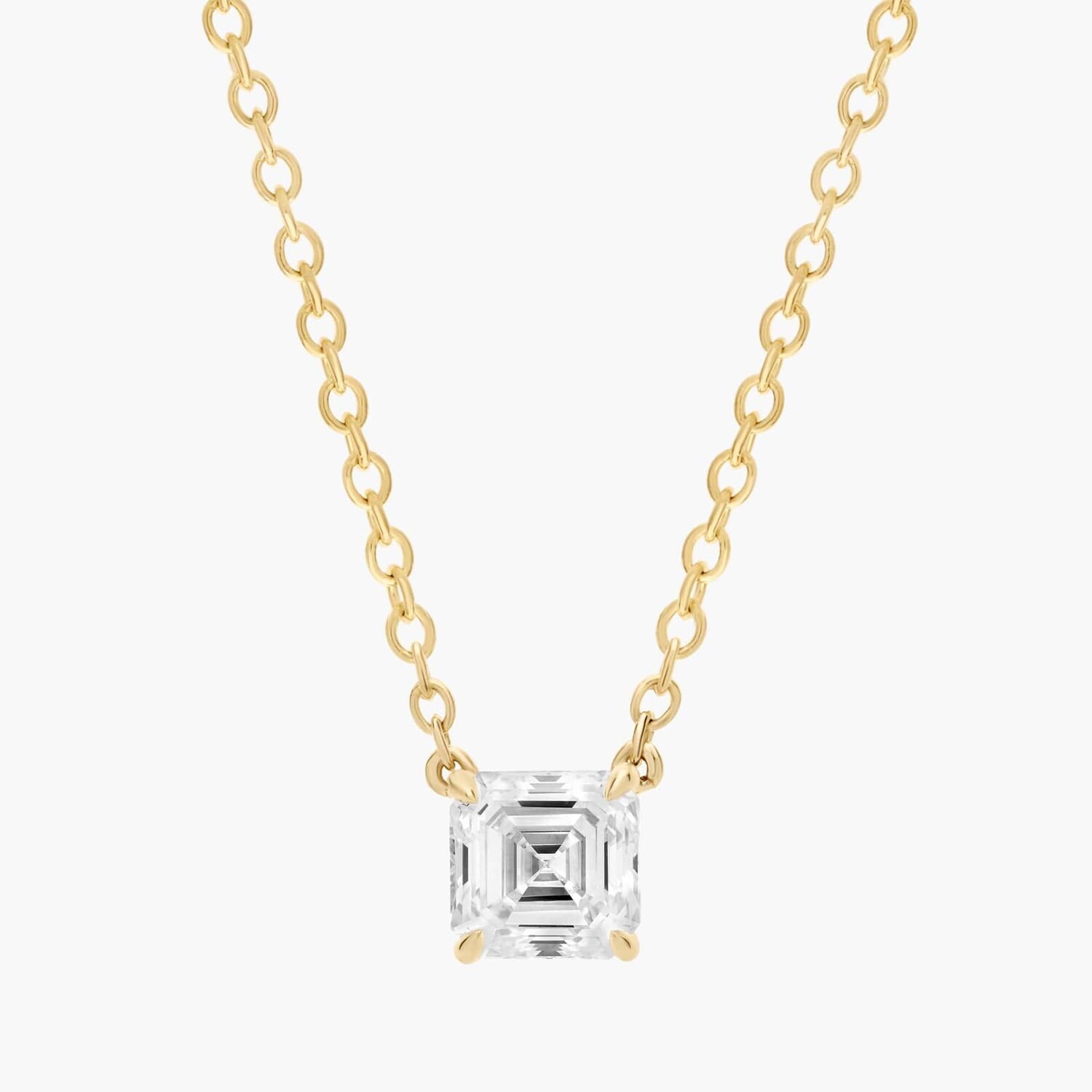 Подвеска с бриллиантом-солитером Asscher Cut из 14-каратного желтого золота (1/2 карата Tw. - HI / SI1-SI2) Blue Nile
Подвеска с бриллиантом-солитером Asscher Cut из 14-каратного желтого золота (1/2 карата Tw. - HI / SI1-SI2) Blue Nile