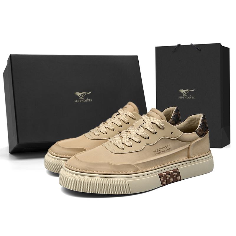 SEPTWOLVES Мужские низкие скейтбордские кеды абрикосового цвета, цвет Apricot (Standard Leather Shoe Size)
SEPTWOLVES Мужские низкие скейтбордские кеды абрикосового цвета, цвет Apricot (Standard Leather Shoe Size)