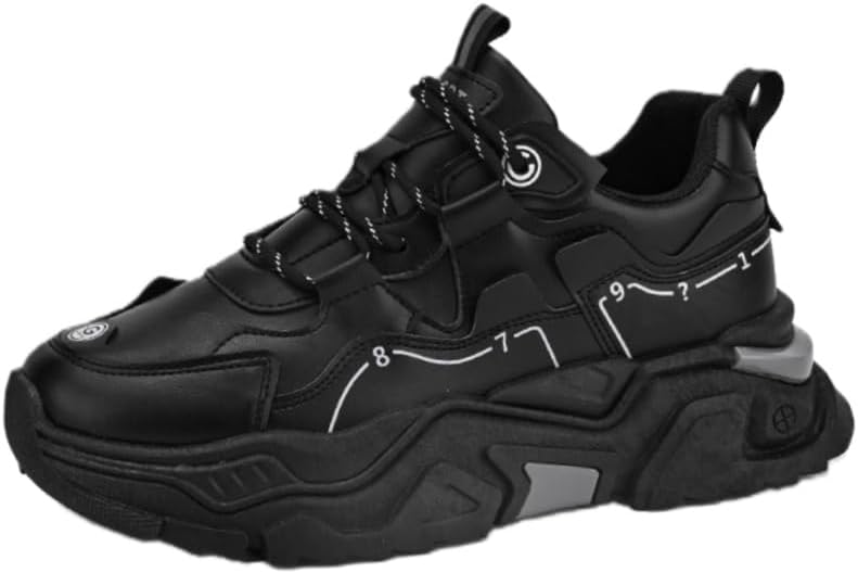 Мужские спортивные кроссовки с толстой подошвой- противоскользящие и прочные, подходят для бега на улице, с эффектом увеличения роста, для всех сезонов Fusecottc, черный
Мужские спортивные кроссовки с толстой подошвой- противоскользящие и прочные, подходят для бега на улице, с эффектом увеличения роста, для всех сезонов Fusecottc, черный