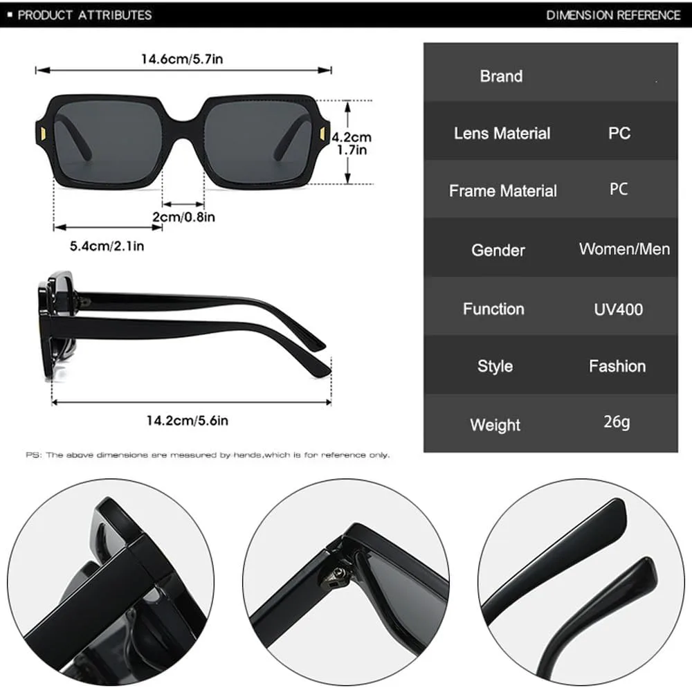 Ретро женские солнцезащитные очки с защитой от УФ-излучения UV400, модные заклепки, мужские солнцезащитные очки с градиентным переходом цвета HVTVTLA, Tea Tea
Ретро женские солнцезащитные очки с защитой от УФ-излучения UV400, модные заклепки, мужские солнцезащитные очки с градиентным переходом цвета HVTVTLA, Tea Tea