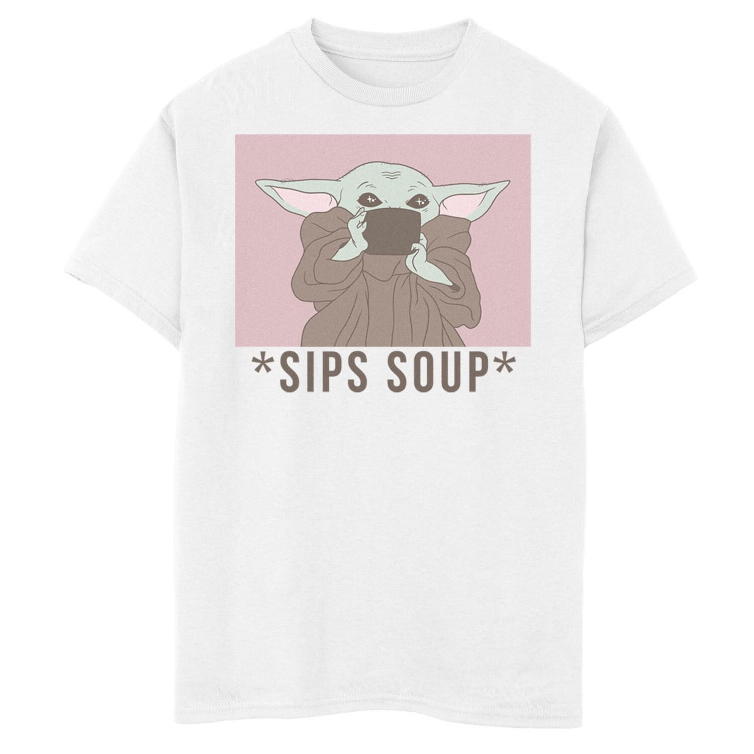 Футболка с рисунком и портретом для мальчиков 8–20 лет «Звездные войны: Мандалорец» «Ребенок пьет суп» Licensed Character
Футболка с рисунком и портретом для мальчиков 8–20 лет «Звездные войны: Мандалорец» «Ребенок пьет суп» Licensed Character