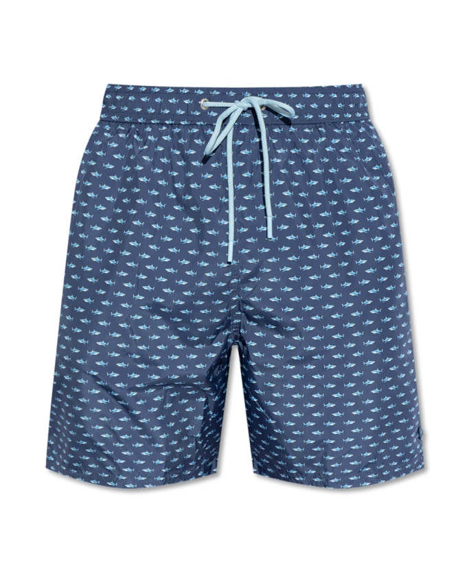 Плавки с принтом в виде акул Paul & Shark, синий
Плавки с принтом в виде акул Paul & Shark, синий
