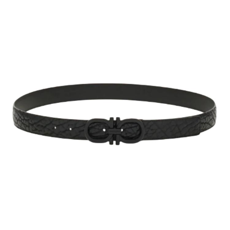 Ремень с пряжкой Stitched Gancini Ferragamo, черный
Ремень с пряжкой Stitched Gancini Ferragamo, черный