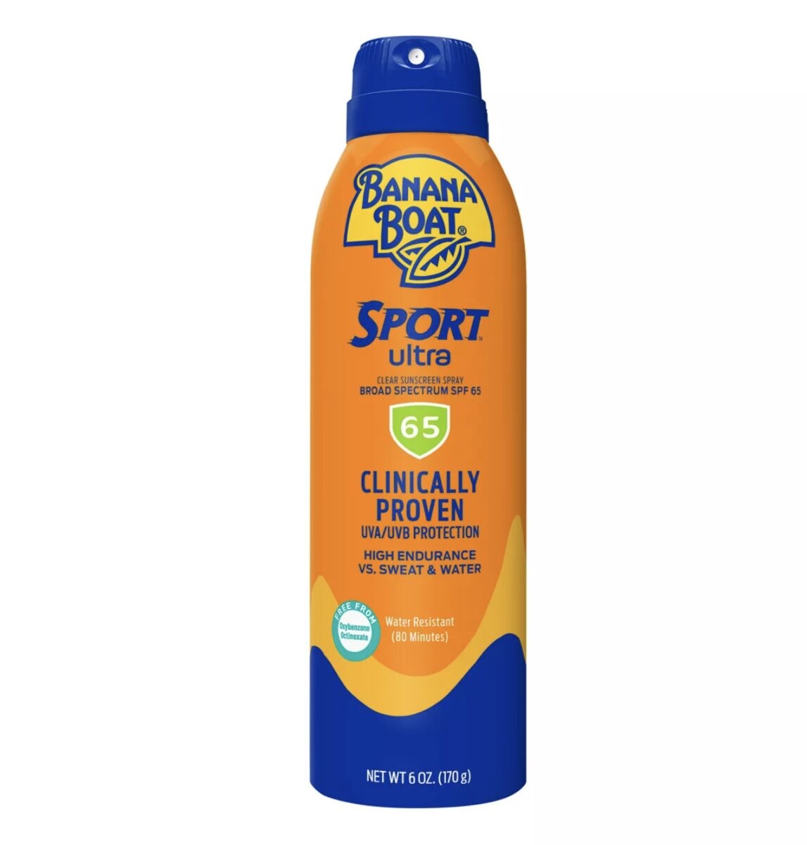Banana Boat Sport, спрей с солнцезащитным фильтром SPF 65, 170 г
Banana Boat Sport, спрей с солнцезащитным фильтром SPF 65, 170 г