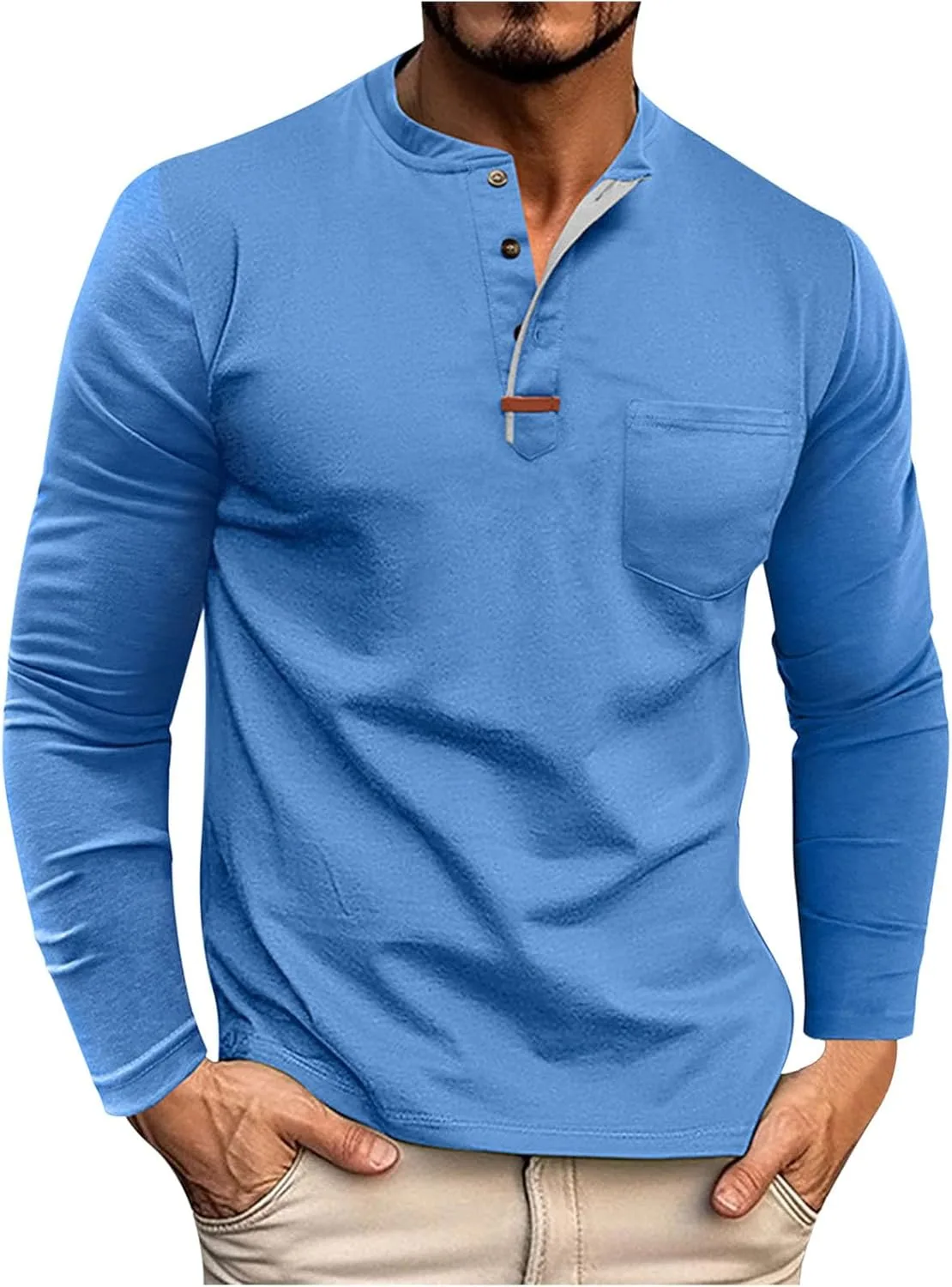 Футболка Cambkatl Henley для мужчин, осень 2025, свободный крой, длинный рукав
Футболка Cambkatl Henley для мужчин, осень 2025, свободный крой, длинный рукав