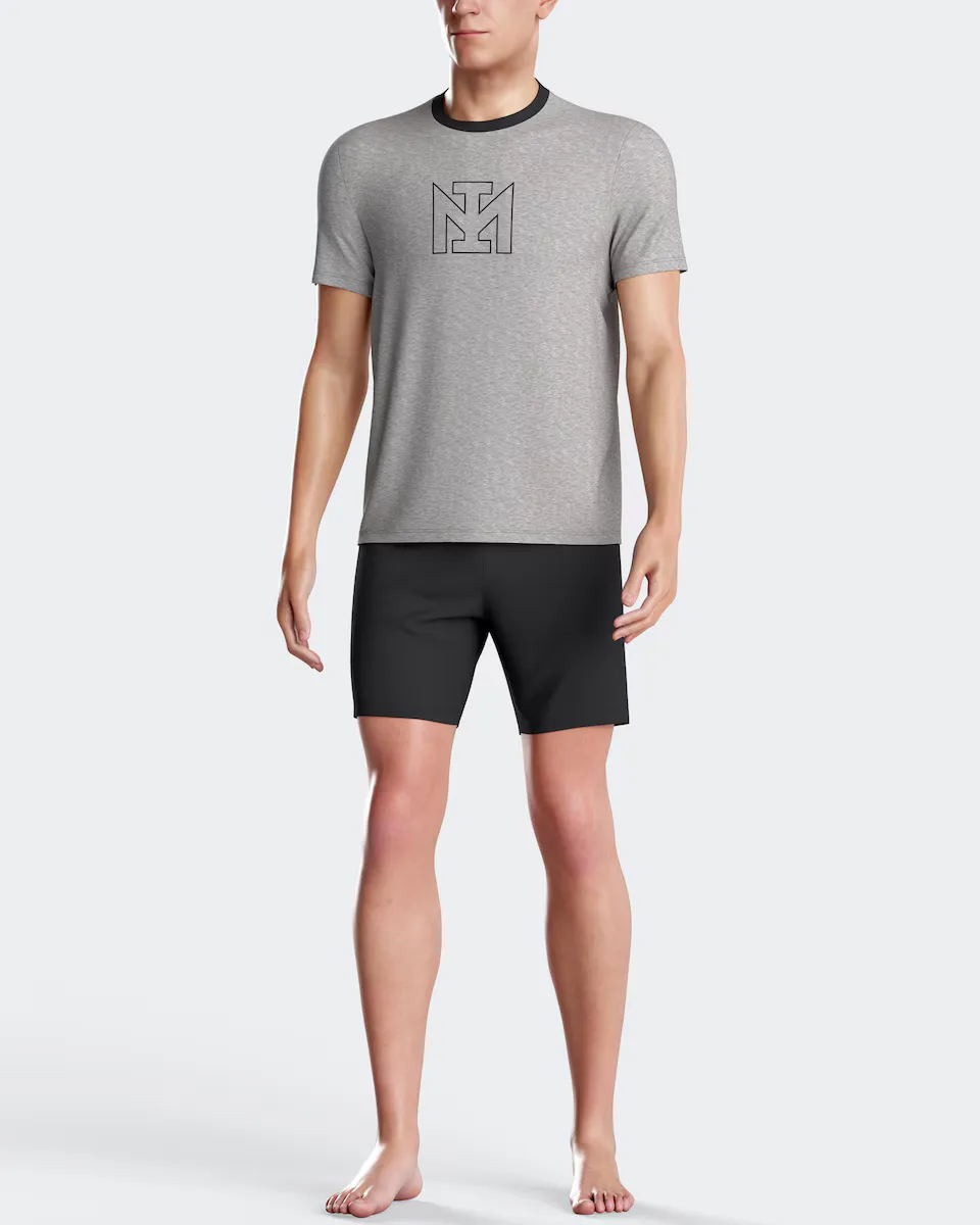 Мужская короткая пижама серого цвета Impetus, серый
Мужская короткая пижама серого цвета Impetus, серый