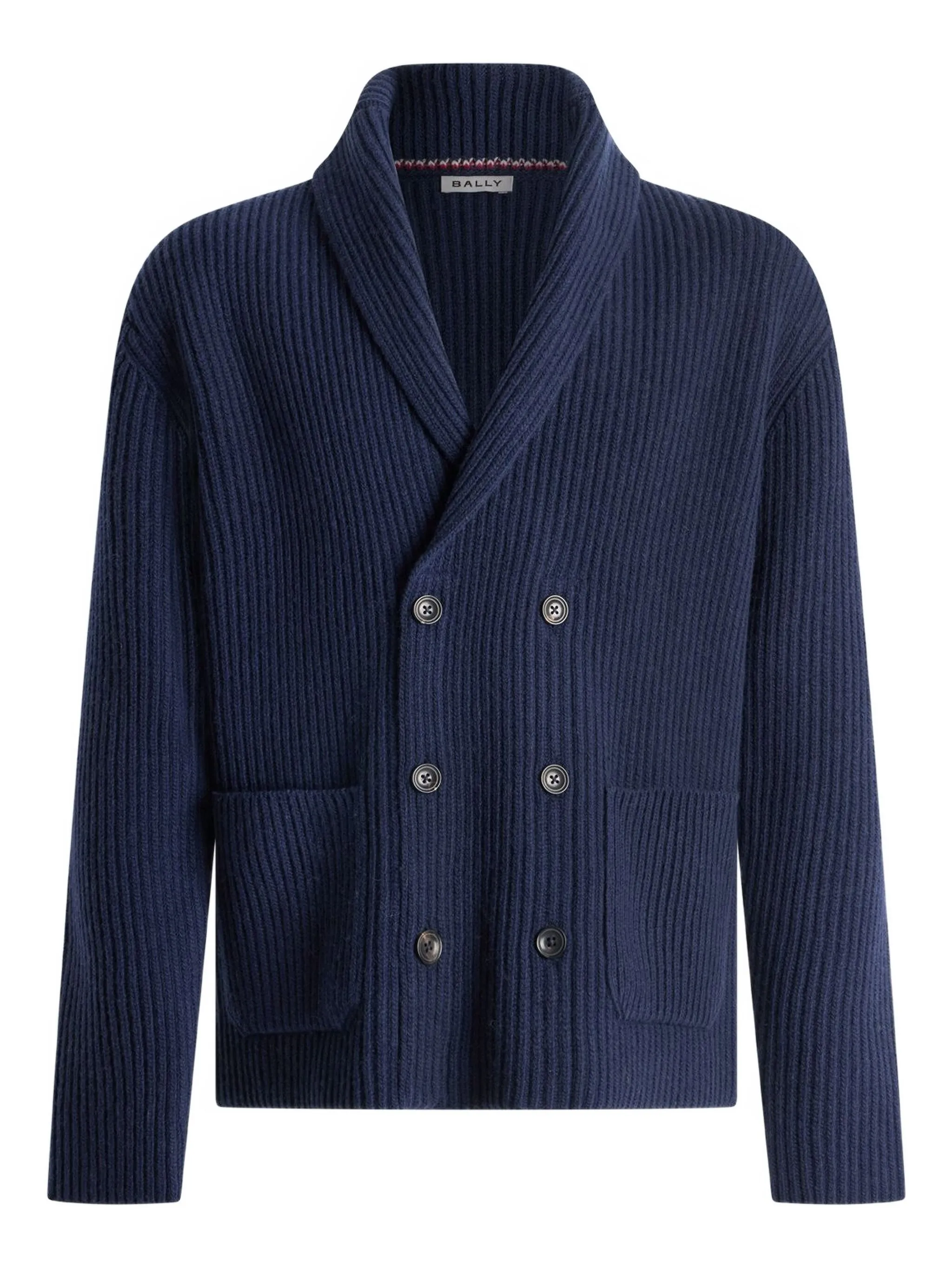 Двубортный кардиган в рубчик Bally, синий
Двубортный кардиган в рубчик Bally, синий