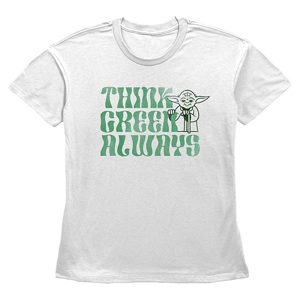 Женская футболка Yoda Think Green Always Star Wars
Женская футболка Yoda Think Green Always Star Wars