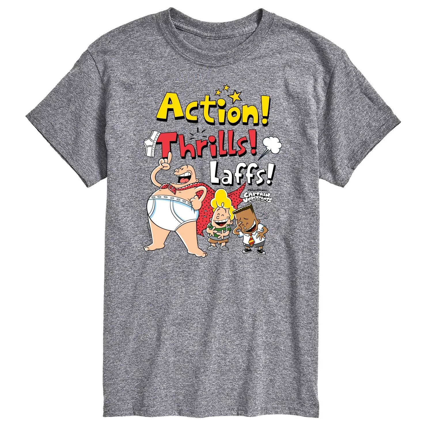Футболка с графическими рисунками Big & Tall Captain Underpants Action Thrills License, серый
Футболка с графическими рисунками Big & Tall Captain Underpants Action Thrills License, серый