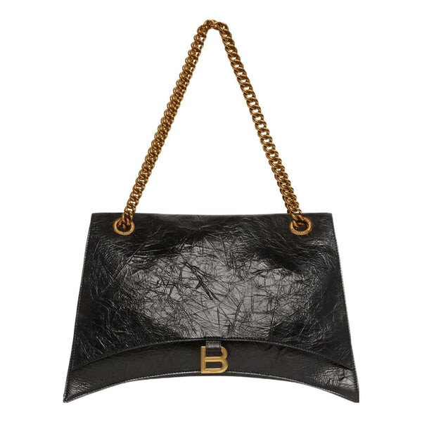 Сумка crush large chain bag 'black' Balenciaga, черный 
Сумка crush large chain bag 'black' Balenciaga, черный