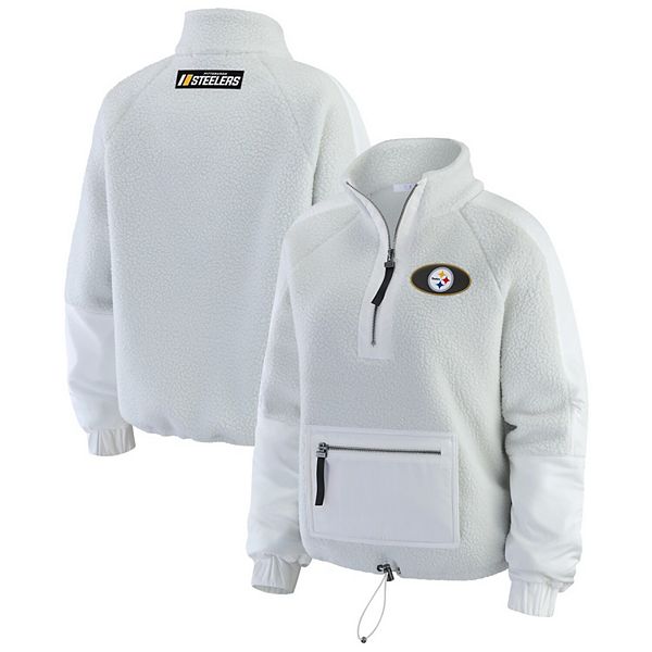 Женская белая куртка-полузип Polar Fleece Pittsburgh Steelers Wear By Erin Andrews
Женская белая куртка-полузип Polar Fleece Pittsburgh Steelers Wear By Erin Andrews