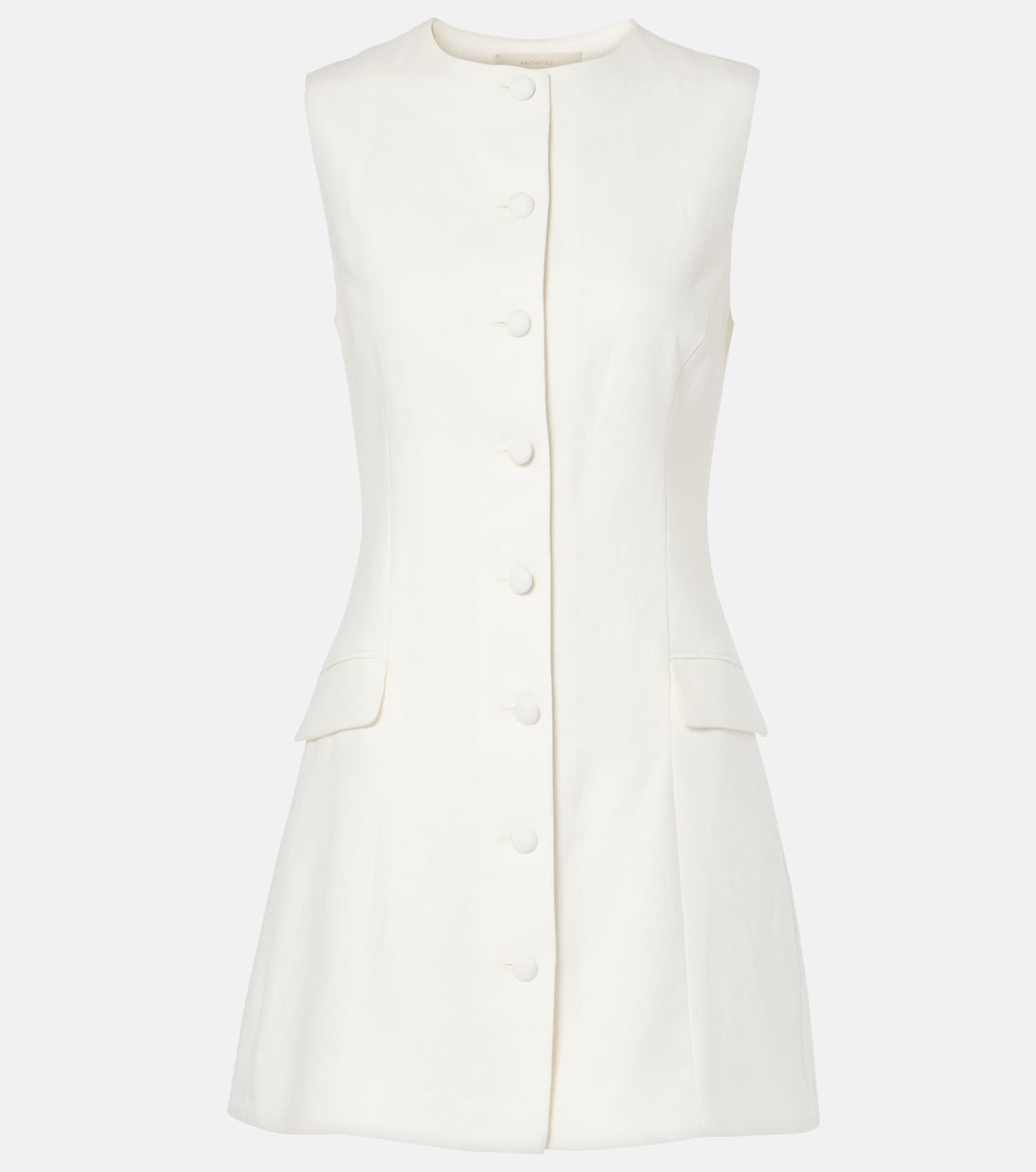 Мини-платье из льняной саржи Faithfull, белый
Мини-платье из льняной саржи Faithfull, белый