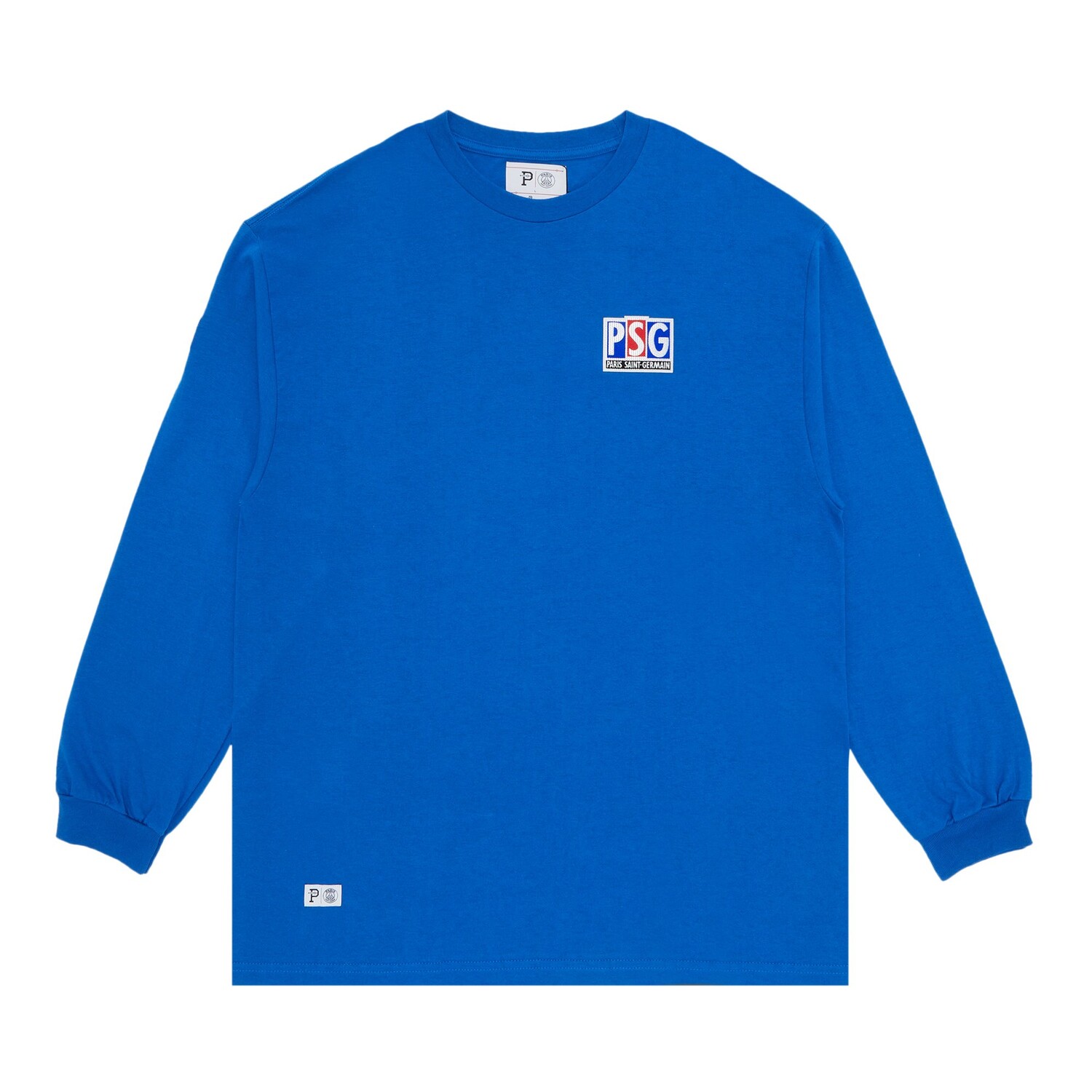 Классическая футболка с нашивкой в виде эмблемы Paris Saint-Germain x Over The Pitch, синяя 
Классическая футболка с нашивкой в виде эмблемы Paris Saint-Germain x Over The Pitch, синяя