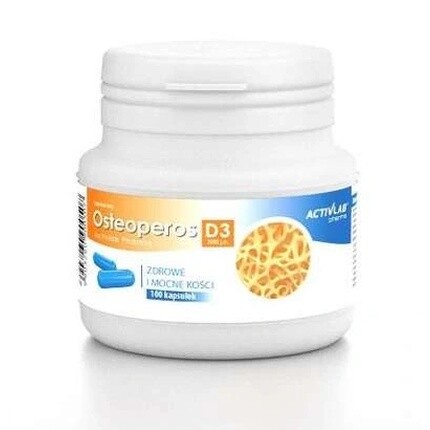 Osteoperos D3 Premium Bone Support - 2000 МЕ, 100 капсул Activlab Pharma
Osteoperos D3 Premium Bone Support - 2000 МЕ, 100 капсул Activlab Pharma