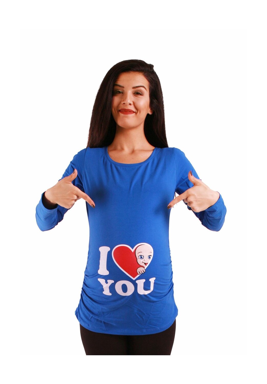 Рубашка для беременных с длинными рукавами и мотивом I Love You M.M.C., темно-синий
Рубашка для беременных с длинными рукавами и мотивом I Love You M.M.C., темно-синий