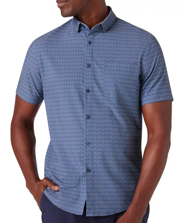 Рубашка с коротким рукавом Leeward Mizzen+Main, синий
Рубашка с коротким рукавом Leeward Mizzen+Main, синий