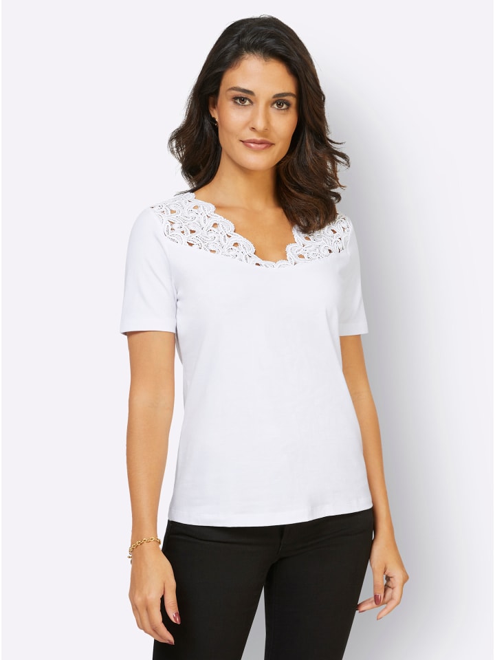 Кружевная рубашка белого цвета creation L
Кружевная рубашка белого цвета creation L