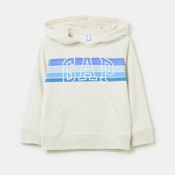 Толстовка с капюшоном и логотипом Gap, белый 
Толстовка с капюшоном и логотипом Gap, белый
