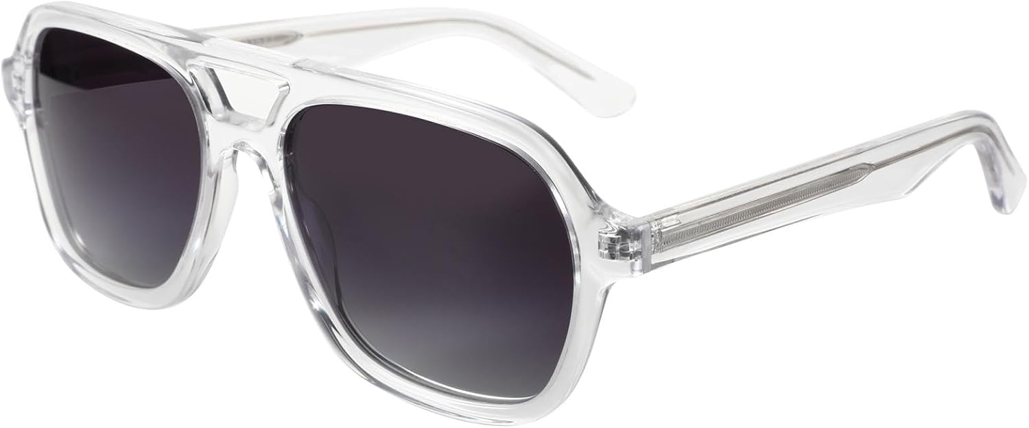 Поляризованные солнцезащитные очки Zenottic Arrivals ручной работы из ацетата, 100% защита от УФ-излучения UV400, модель Pilot, для женщин и мужчин TOIPASTN, 005 Gradient Grey
Поляризованные солнцезащитные очки Zenottic Arrivals ручной работы из ацетата, 100% защита от УФ-излучения UV400, модель Pilot, для женщин и мужчин TOIPASTN, 005 Gradient Grey