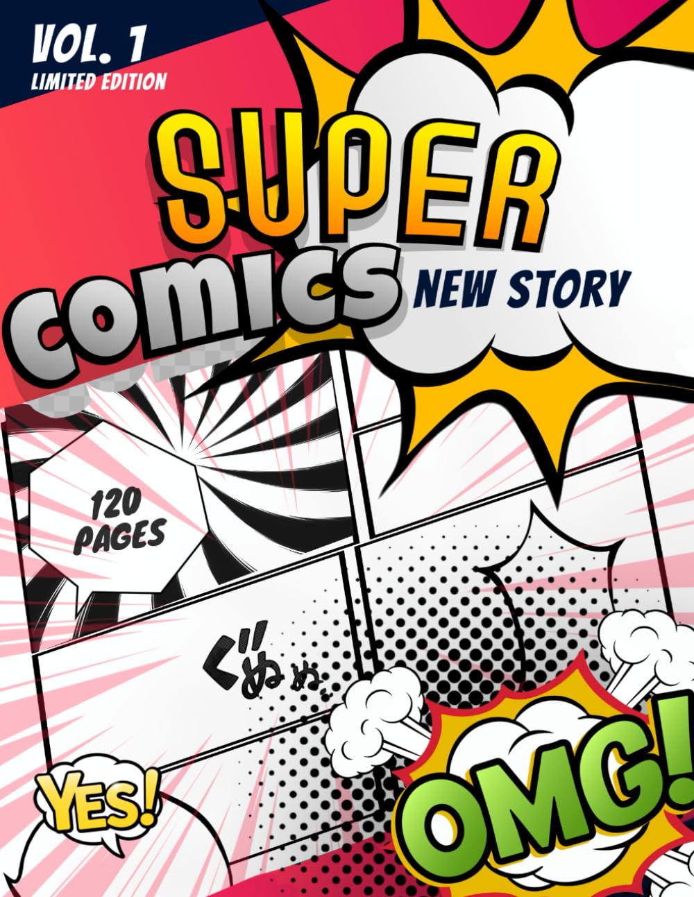 Blank comic book for Kids : create your own comic book with this Blank comic templates notebook for children 8.5"×11" inches 120 pages (Independently published)
Blank comic book for Kids : create your own comic book with this Blank comic templates notebook for children 8.5"×11" inches 120 pages (Independently published)