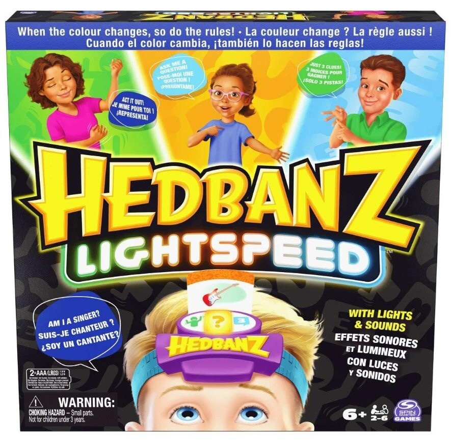Игра для семейной вечеринки Hedbanz Spin Master
Игра для семейной вечеринки Hedbanz Spin Master