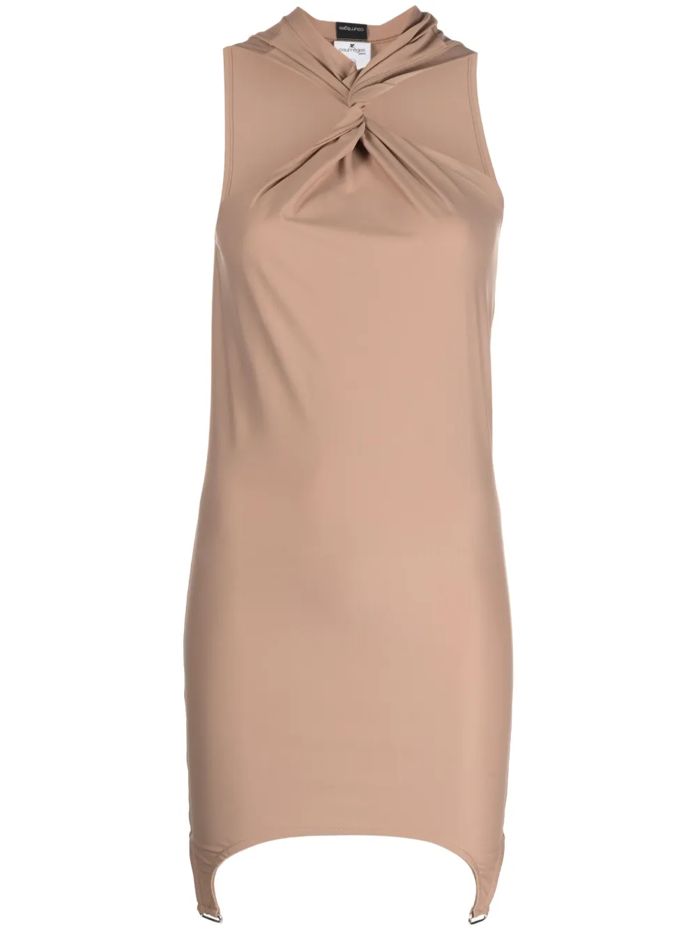 Платье мини с драпировкой Courrèges, нейтральный
Платье мини с драпировкой Courrèges, нейтральный