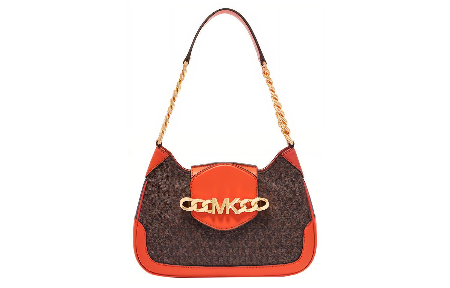 MICHAEL KORS Сумка женская кожаная с искусственной кожей через плечо темно-коричневая и красно-оранжевая
MICHAEL KORS Сумка женская кожаная с искусственной кожей через плечо темно-коричневая и красно-оранжевая