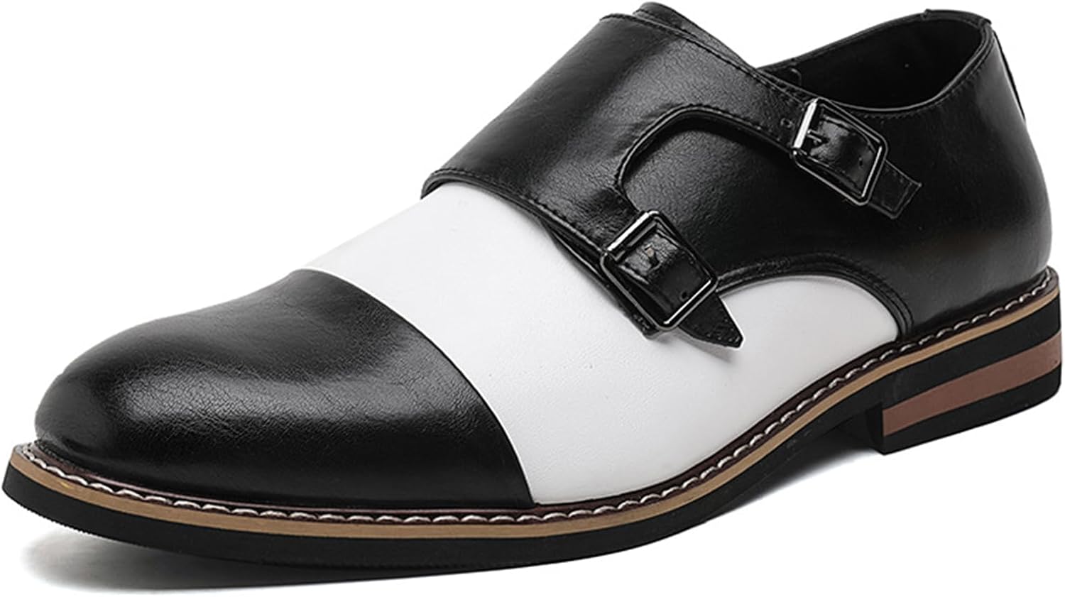 Мужские лоферы с двойной пряжкой-монкстеп и вырезом для пальца, модные с острым носком, цветной блок, формальная офисная обувь для ежедневного ношения, вечеринки, смокинг и деловые мероприятия Qooel, белый/черный
Мужские лоферы с двойной пряжкой-монкстеп и вырезом для пальца, модные с острым носком, цветной блок, формальная офисная обувь для ежедневного ношения, вечеринки, смокинг и деловые мероприятия Qooel, белый/черный