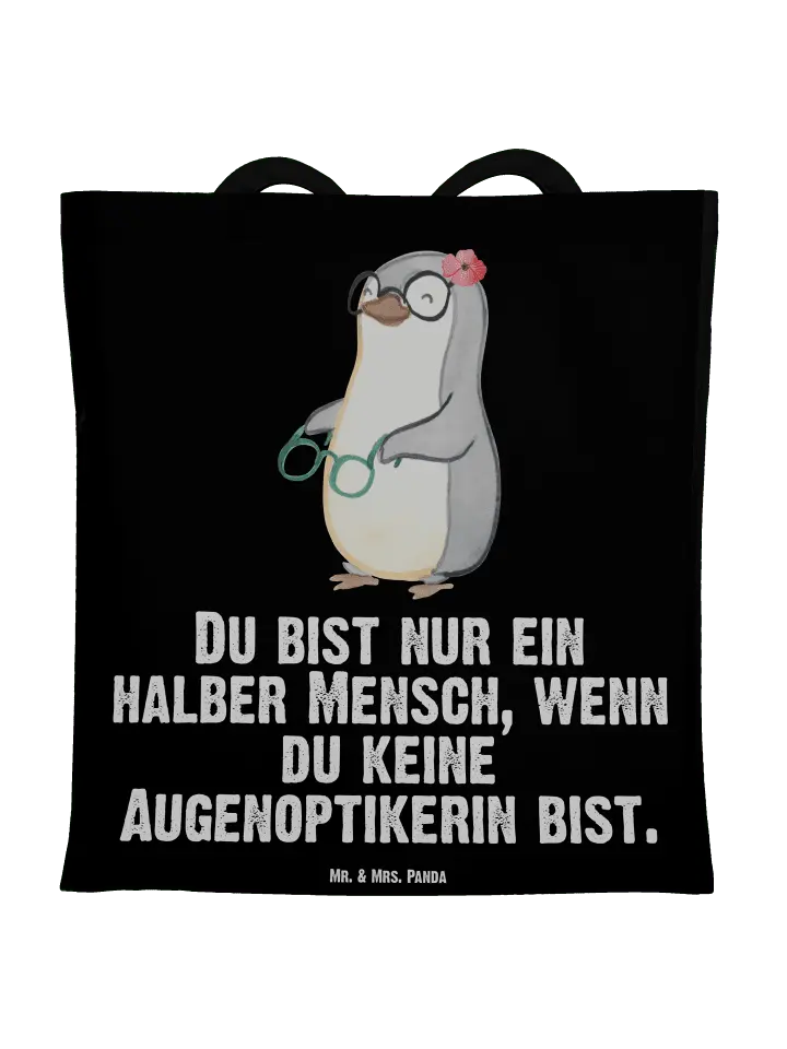 Сумка для переноски Mr & Mrs Panda Augenoptikerin Herz, черный
Сумка для переноски Mr & Mrs Panda Augenoptikerin Herz, черный