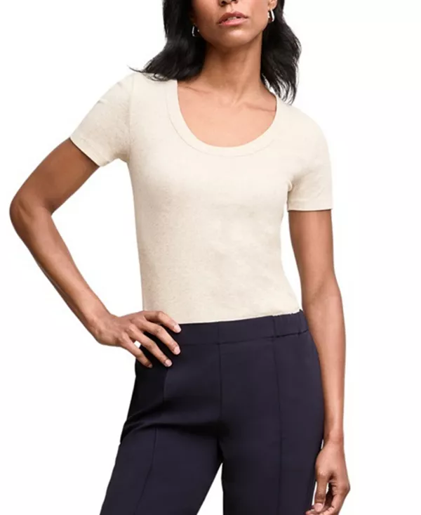 Футболка Avi с вырезом-лодочкой из органического ребристого хлопка пима M.M.Lafleur, бежевый
Футболка Avi с вырезом-лодочкой из органического ребристого хлопка пима M.M.Lafleur, бежевый