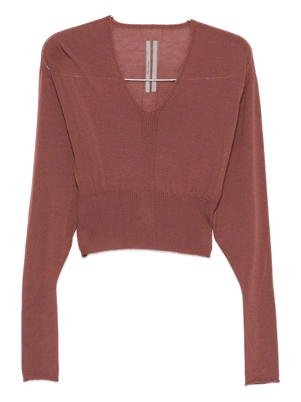 Свитер с V-образным вырезом Rick Owens, розовый
Свитер с V-образным вырезом Rick Owens, розовый