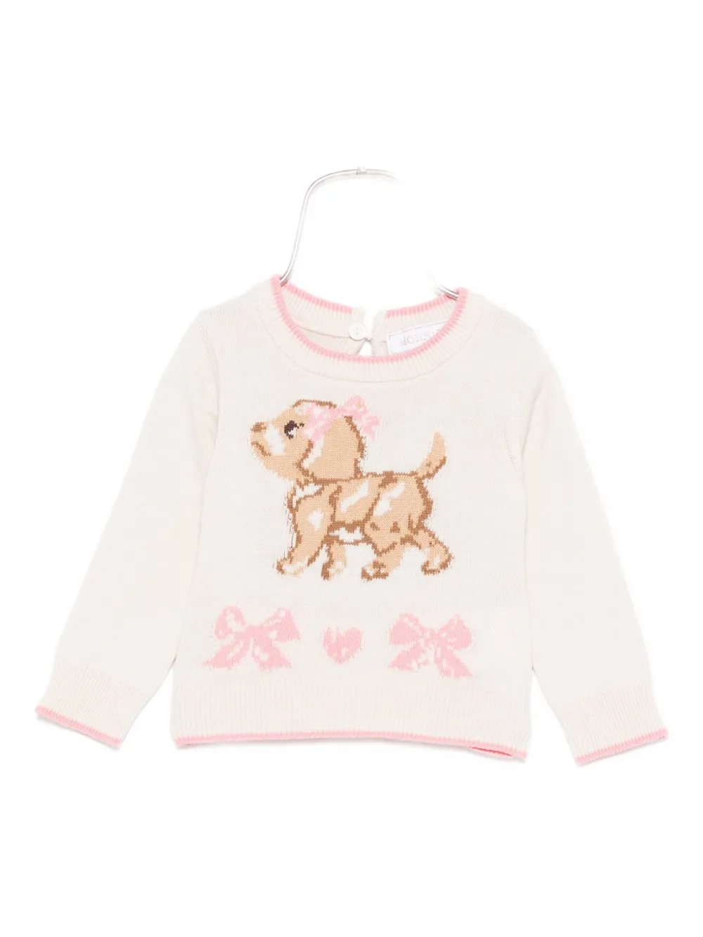 Вязаный свитер с бантом Monnalisa, нейтральный
Вязаный свитер с бантом Monnalisa, нейтральный