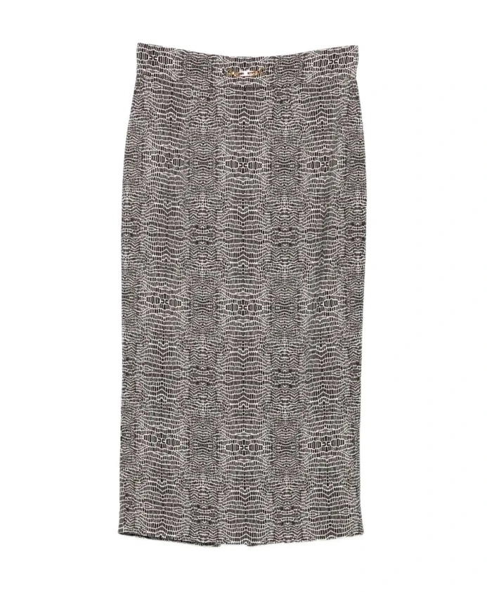 Юбка из вискозы с принтом под питона Elisabetta Franchi, черный
Юбка из вискозы с принтом под питона Elisabetta Franchi, черный