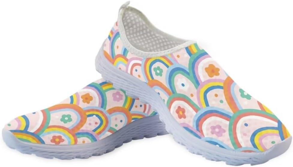 Кроссовки Pinupub для мужчин с персонализированным ярким рисунком, комфортные, дышащие, для повседневной носки, бега и ходьбы, Rainbow Colorful
Кроссовки Pinupub для мужчин с персонализированным ярким рисунком, комфортные, дышащие, для повседневной носки, бега и ходьбы, Rainbow Colorful