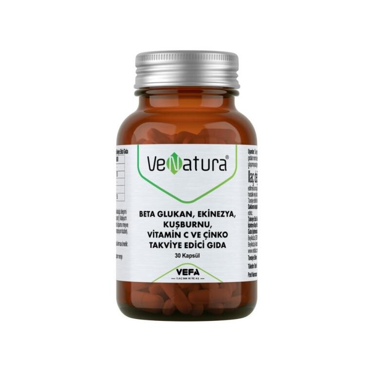 Venatura Beta Glucan, эхинацея, шиповник, витамин C и цинк, 30 капсул
Venatura Beta Glucan, эхинацея, шиповник, витамин C и цинк, 30 капсул