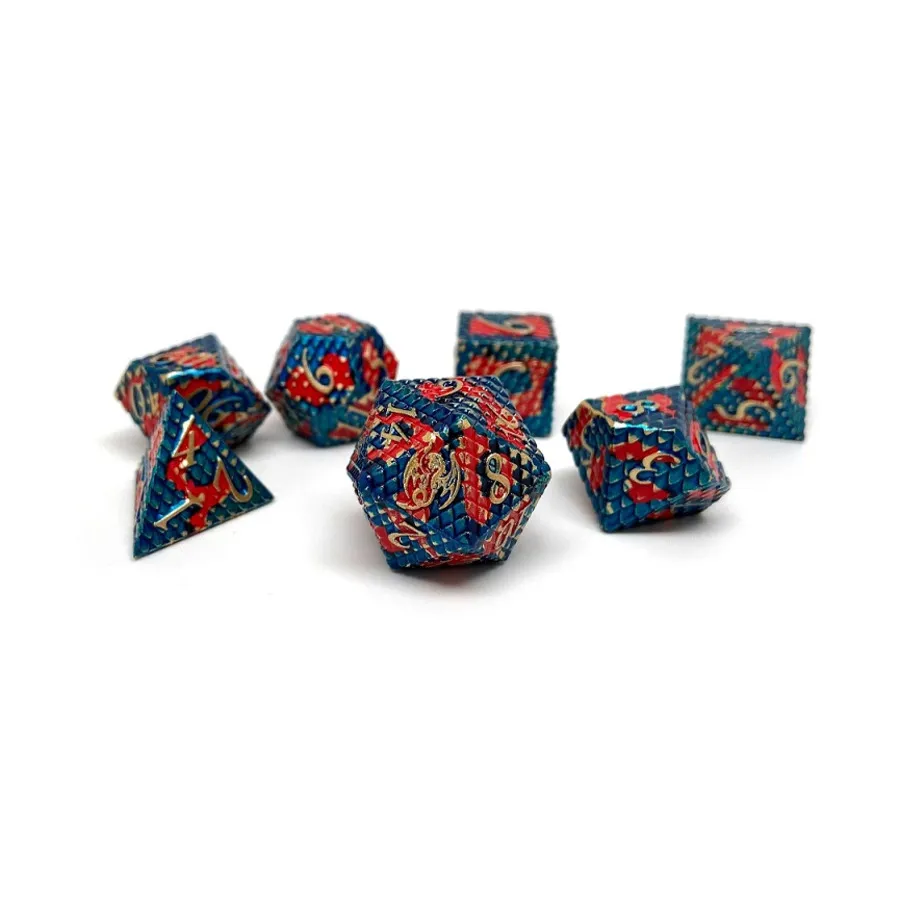 Полигональный набор чешуи дракона — Хаотичный (7), Dice - Metal 7 Piece Poly Sets (Easy Roller Dice)
Полигональный набор чешуи дракона — Хаотичный (7), Dice - Metal 7 Piece Poly Sets (Easy Roller Dice)
