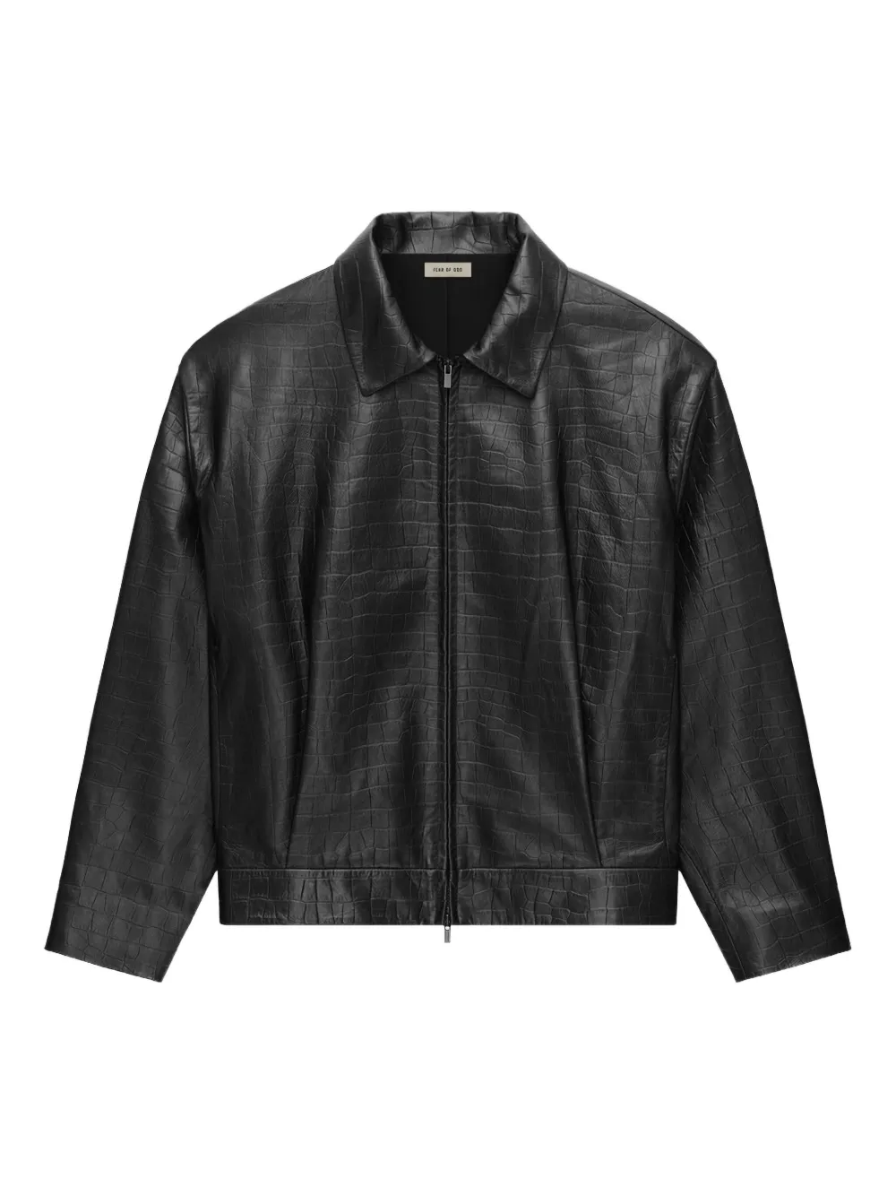 Куртка на молнии с тиснением под кожу крокодила Fear Of God, черный
Куртка на молнии с тиснением под кожу крокодила Fear Of God, черный