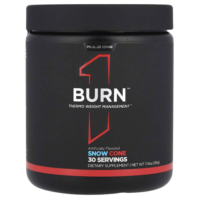 Rule One Proteins, Burn , Thermo Weight Management, снежный конус, 210 г (7,41 унции)
Rule One Proteins, Burn , Thermo Weight Management, снежный конус, 210 г (7,41 унции)