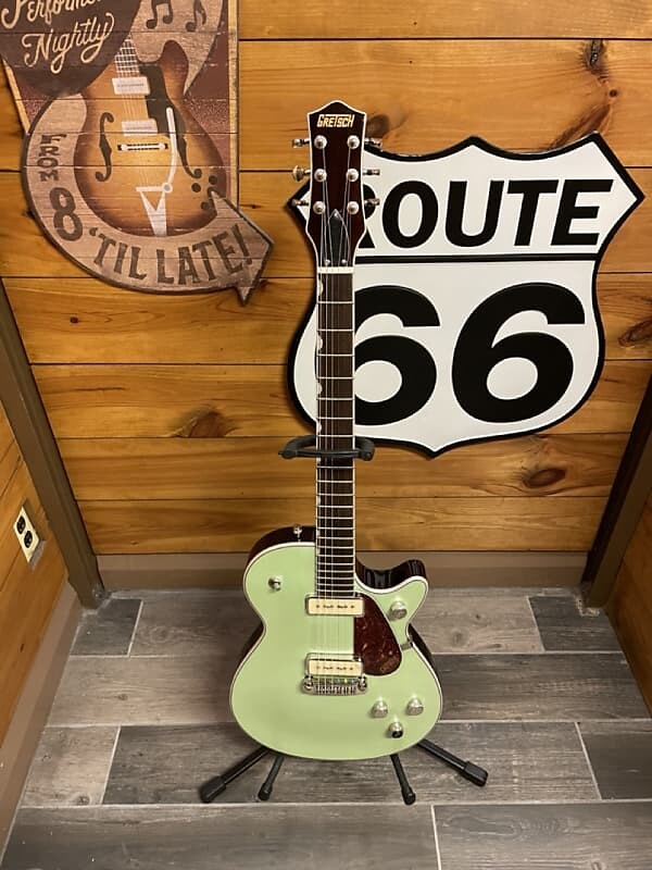 Электрогитара Gretsch G5210-P90 Electromatic Jet Wraparound Tailpiece - Broadway Jade
Электрогитара Gretsch G5210-P90 Electromatic Jet Wraparound Tailpiece - Broadway Jade