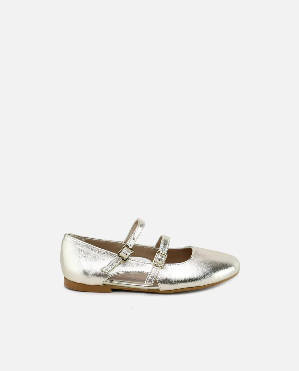 Туфли «Мэри Джейн» для девочек из золотистой кожи Eli 1957, золотой
Туфли «Мэри Джейн» для девочек из золотистой кожи Eli 1957, золотой