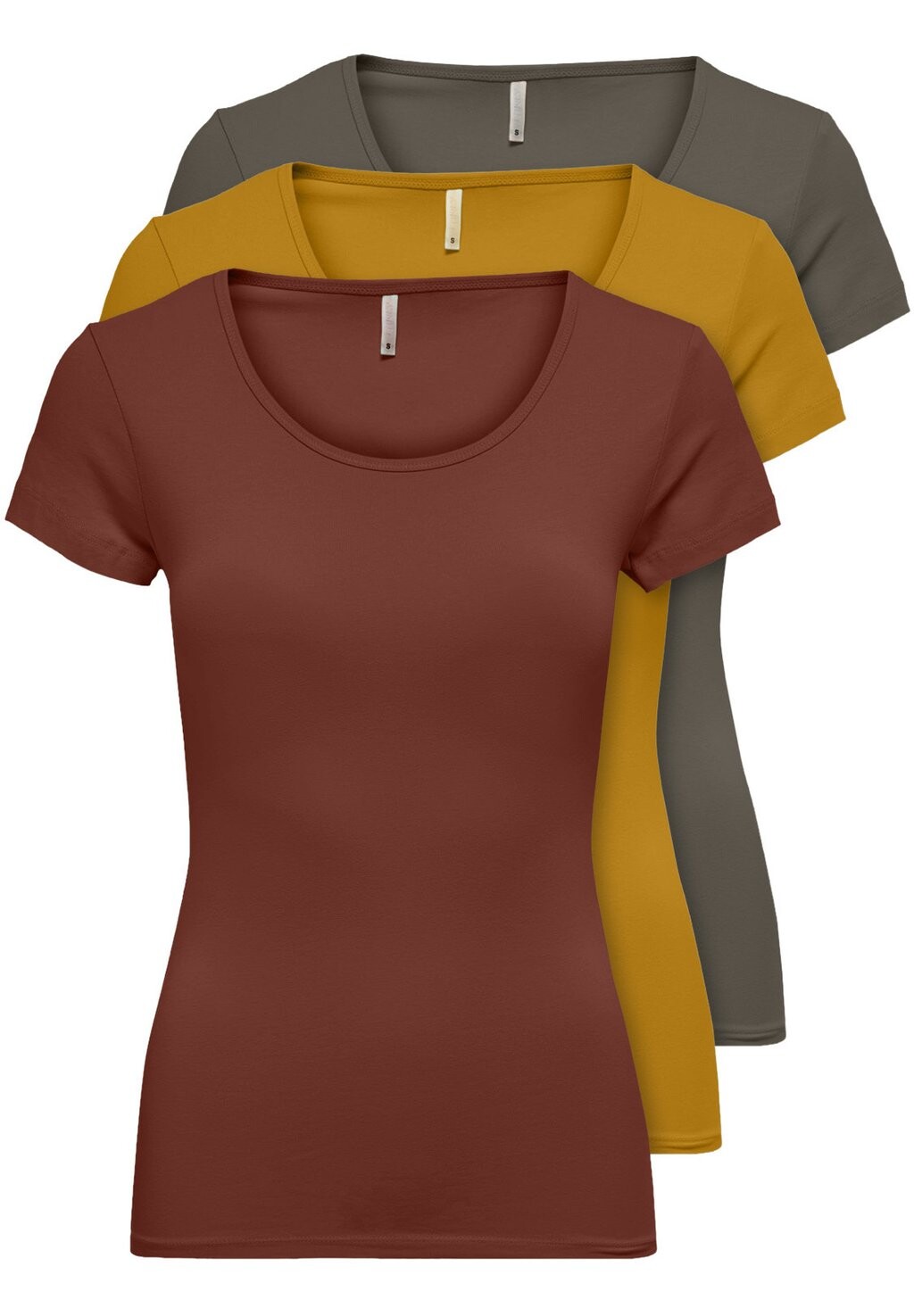 Футболка базовая PACK OF 3 ONLY, цвет burnt/kala/gold
Футболка базовая PACK OF 3 ONLY, цвет burnt/kala/gold