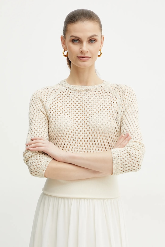 Хлопковый свитер Emme Marella, бежевый
Хлопковый свитер Emme Marella, бежевый