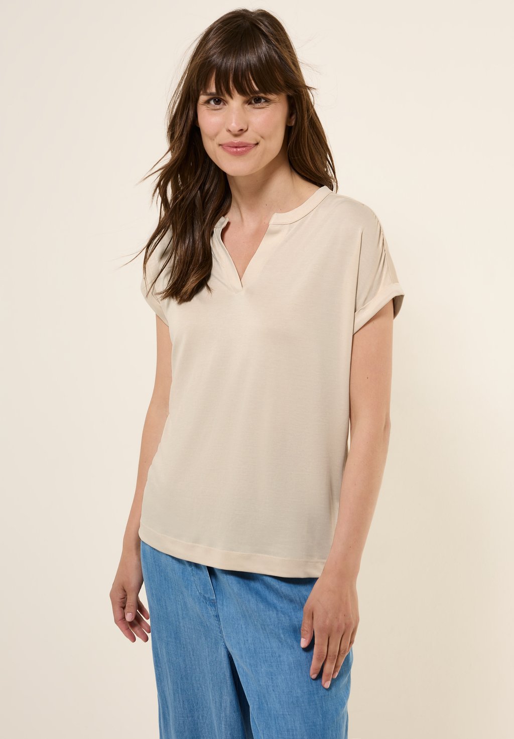 Базовая футболка Cecil, бежевый
Базовая футболка Cecil, бежевый