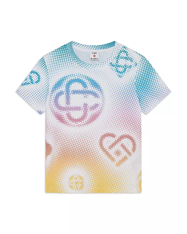 Полутоновая футболка с логотипом приталенного кроя Casablanca, мультиколор, Белый, Полутоновая футболка с логотипом приталенного кроя Casablanca, мультиколор
Полутоновая футболка с логотипом приталенного кроя Casablanca, мультиколор, Белый, Полутоновая футболка с логотипом приталенного кроя Casablanca, мультиколор