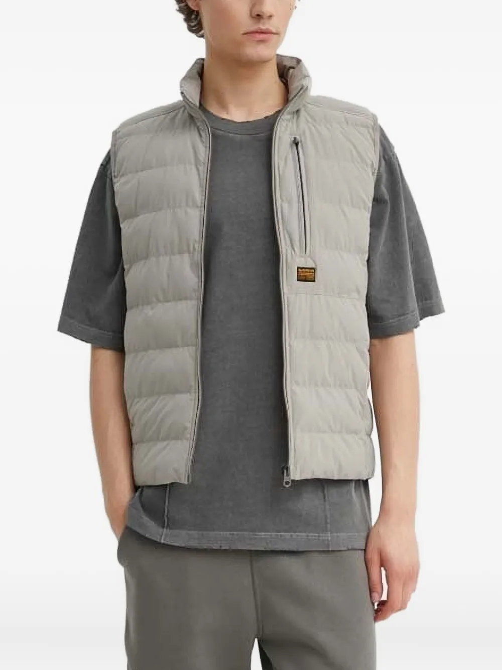 Стеганый жилет на молнии G-Star RAW, серый
Стеганый жилет на молнии G-Star RAW, серый